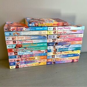 VTG 90s Sunset Island Paperback Book Series by Cherie Bennett Lot of 23 YA Books